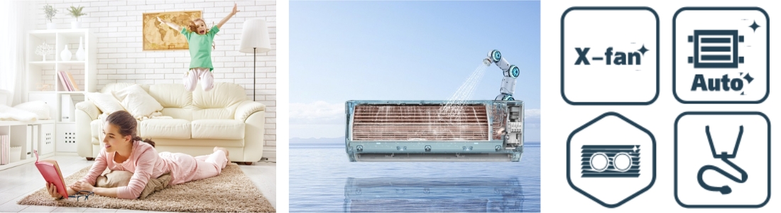 Aparat de aer conditionat Gree Cosmo - Functii ingrijire